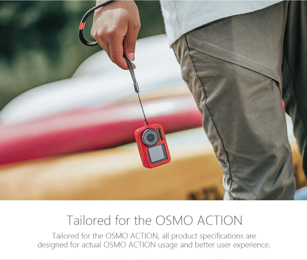 PGYTECH OSMO защитный силиконовый чехол+ Бейсболка с камерой+ регулируемый ремешок для DJI Osmo аксессуары для экшн-камеры