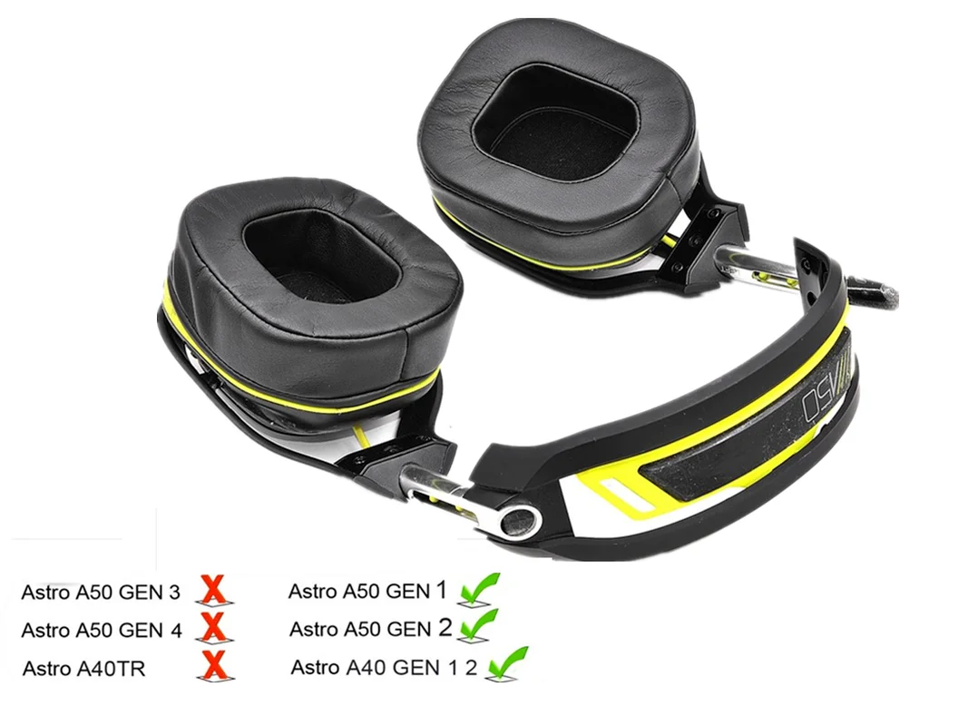 

Replacement foam earpads For Logitech Astro A40 A50 GEN1 GEN2 Headphones repair parts soft memory sponge ear cup cover