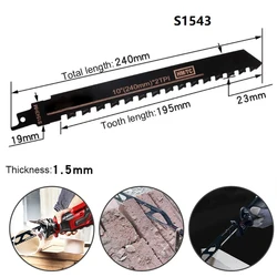 Lame de scie alternative pour la maçonnerie, pour couper la pierre, alliage, acier, briques rouges, dents en carbure cémenté, nouveau 