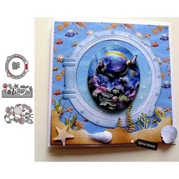 

JC Metal Cutting Dies Ocean World Aquatic Fish Scrapbooking Stencil Handmade Tool Punch Blade Paper Card Model Craft Decoration