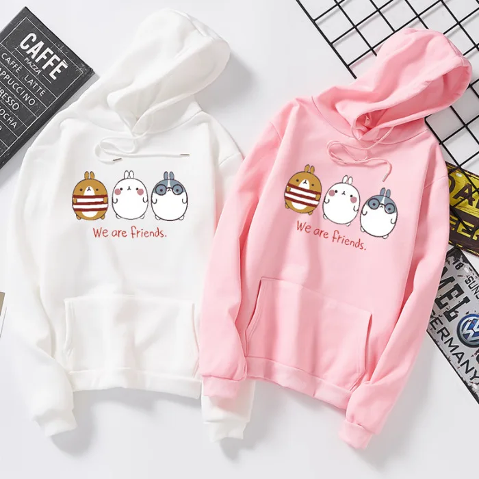 Зимняя толстовка с капюшоном в стиле Kpop We Are Friends, женские свитшоты, Harajuku Sudaderas, зимние свитшоты, Женская толстовка с капюшоном, одежда