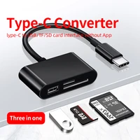 ANKNDO USB Typ C Kartenleser 3 in 1 Multi OTG Adapter SD TF Speicher Kartenleser USB Stecker Daten transfer-Stick Festplatte