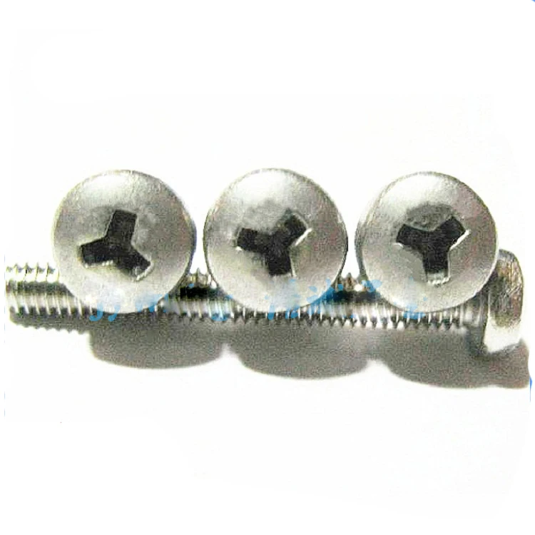 Tornillos M4 de acero inoxidable TA, cabeza redonda triangular, tornillo  antirrobo, longitud 6mm-20mm - AliExpress