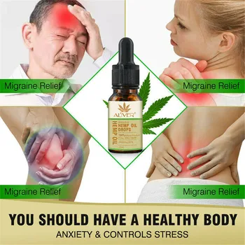 

100% Pure USDA Organic Hemp Seed Oil Herbal Drops Massage Oil Body Relieve Stress Oil Skin Care Help Sleep Massage Essential Oil