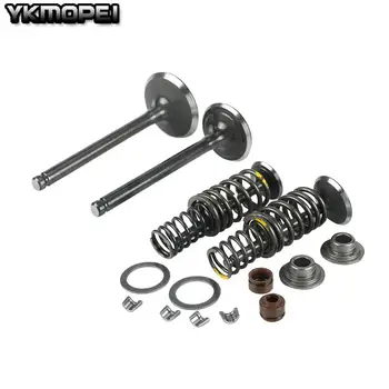 

Motorcycle Intake Exhaust Valve comp Springs Cotter Seal Assy For Lifan 125 140 150cc Horizontal Engines Dirt Pit Bike ATV QuadM