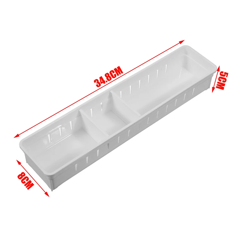 Adjustable  Drawer Organizer Makeup Storage Box Jewelry Divider For DIY Home Kitchen Clear Tools