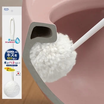 

Japan Toilet Brush Soft Polyester Bristles Brush for Toilet WC Bathroom Clean No Damage To Glaze Long Handle Toilet Bowl Brush