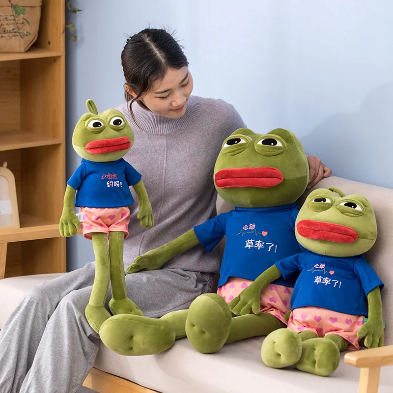 

Игрушка плюшевая лягушка грустная лягушка, 60-100 см