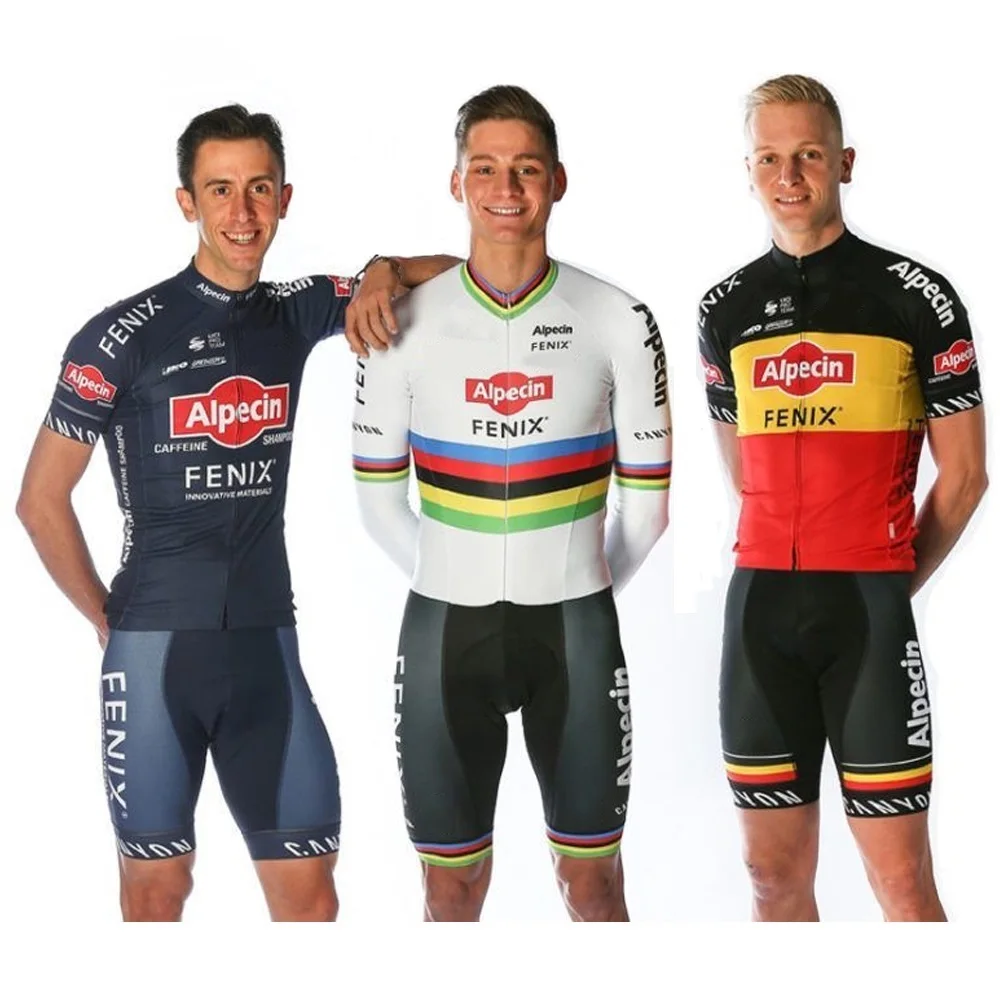 

2020 Alpecin Fenix Cycling Jersey Set Summer Cycling Clothing Men's Road bike Shirt Suit bicycle bib Shorts MTB Maillot Culotte