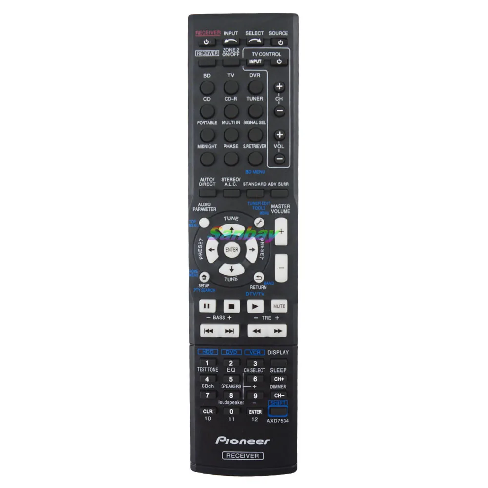 Telecomando Adatto Per Pioneer Av Vsx-322-K Vsx-323-K Vsx-329 Vsx-423-K Vsx-524-K Vsx-530-K Vsx-820-K Vsx-821-K Vsx-916-K