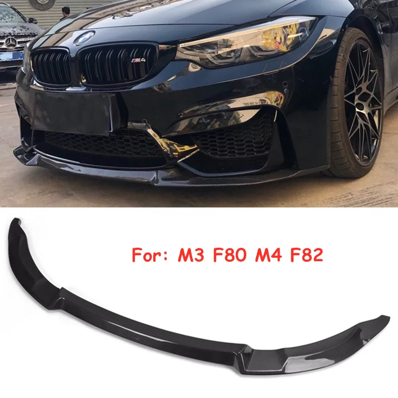 Передний бампер из углеродного волокна спойлер для подбородка BMW 3 серии F80 M3 4 F82 F83