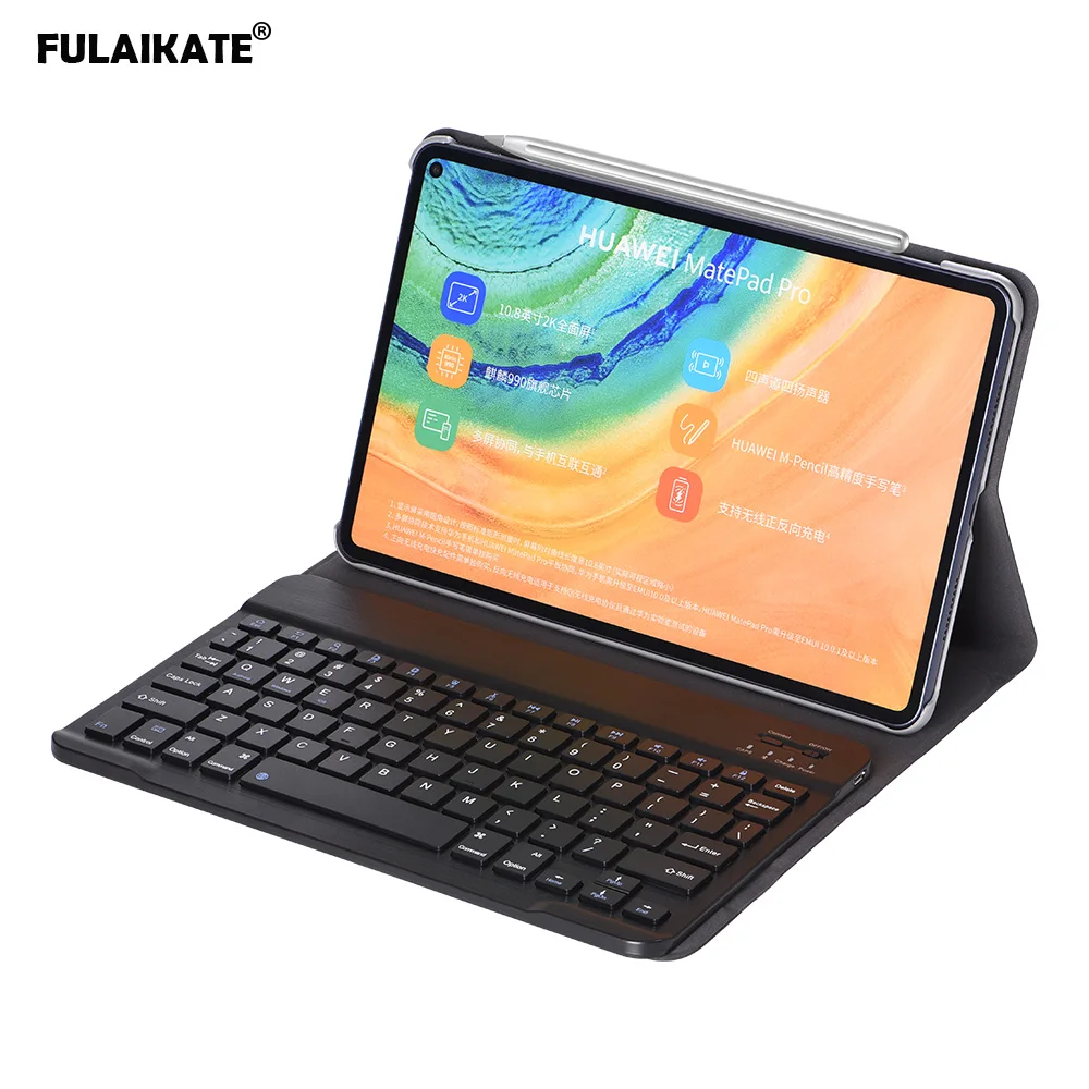 Bluetooth клавиатура FULAIKATE для Huawei Matepad Pro 10 8 дюйма с откидной крышкой|Клавиатуры| |