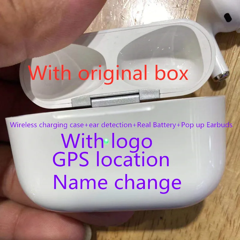 1 шт. i100000 TWS Air pro3 1:1 копия Earbus беспроводные Bluetooth наушники pk w1 h1 1536u чип i90000 pro TWS