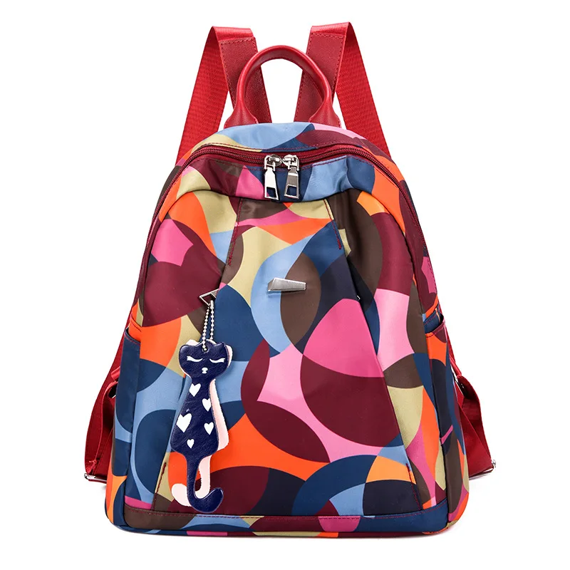 

Cross Border Backpack Women's 2019 New Style Korean-style Waterproof Nylon Cloth Outdoor Backpack Multi-functional a Generation