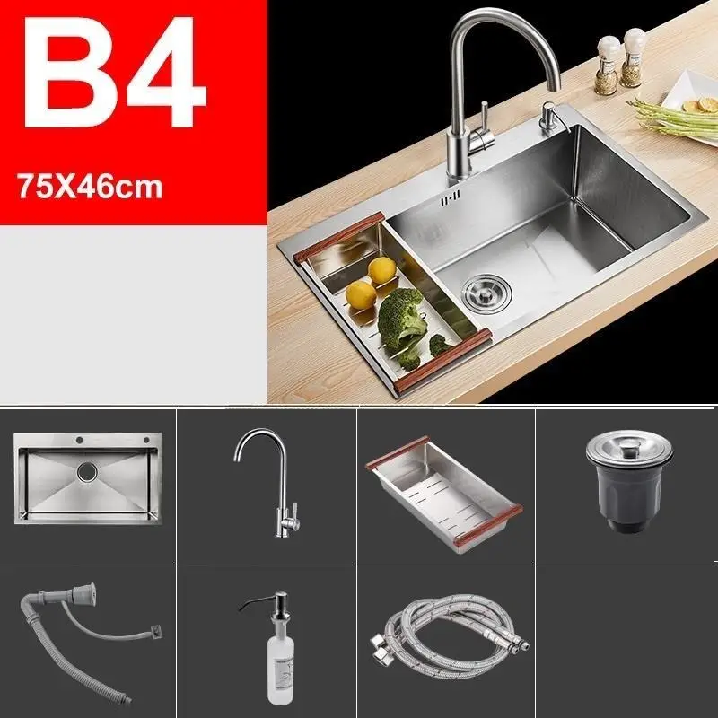 Version A Inox Acero Inoxidable Escurridor Cocina De Zlewozmywak Banheiro кухня Куба Lavabo Fregadero Pia Cozinha мойка для овощей - Цвет: Version A