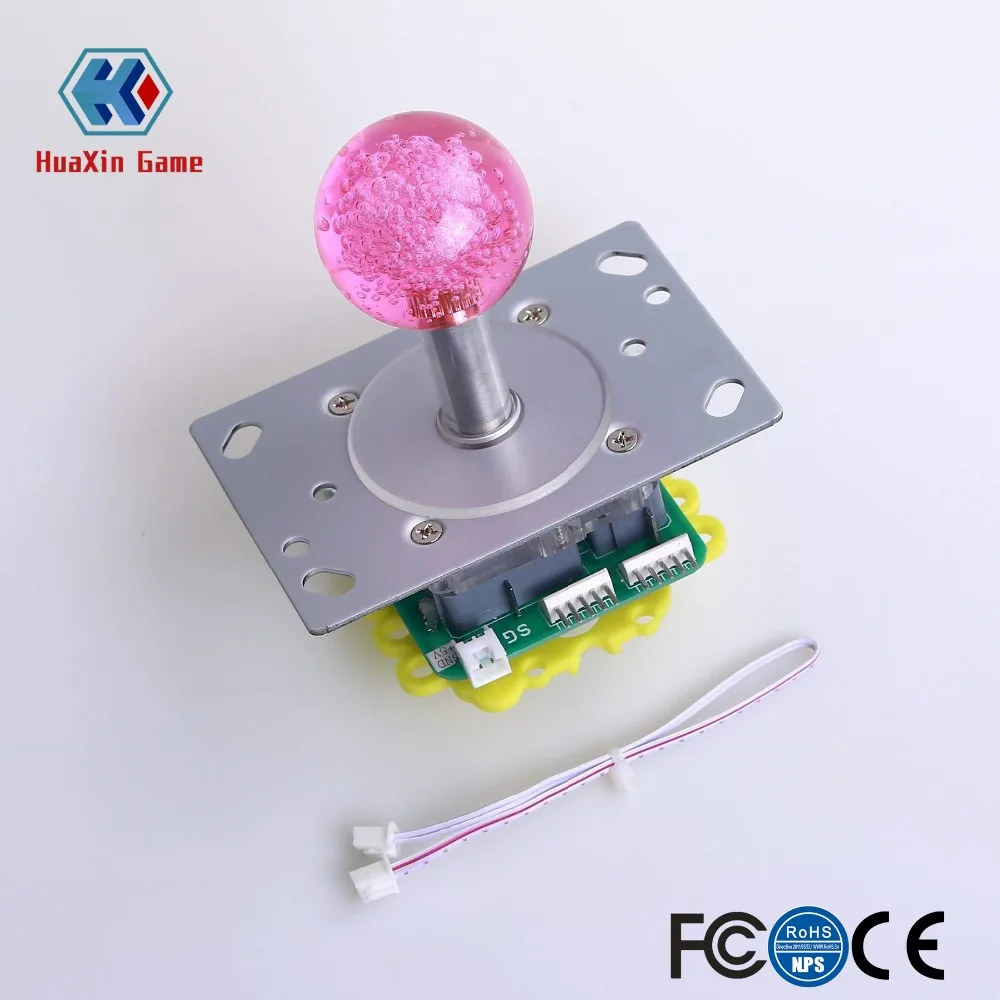 New Arcade 5V LED Joystick with Crystal Ball Top Handle Illuminated LED Joystick For Arcade