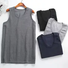 Теплое нижнее белье жилет хлопок термо рубашка blusa termica masculino зимнее толстое нижнее белье для мужчин