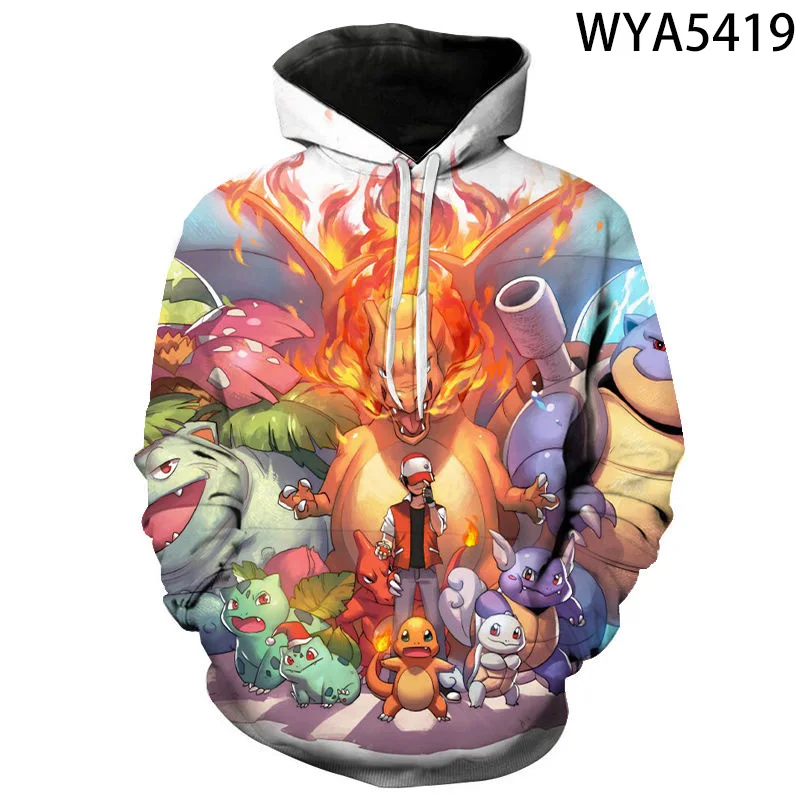 

Autumn Pokemon 3D Printed Hoodie Men's Women's Children's Cute Fashion Sweatshirt Streetwear Casual Coat