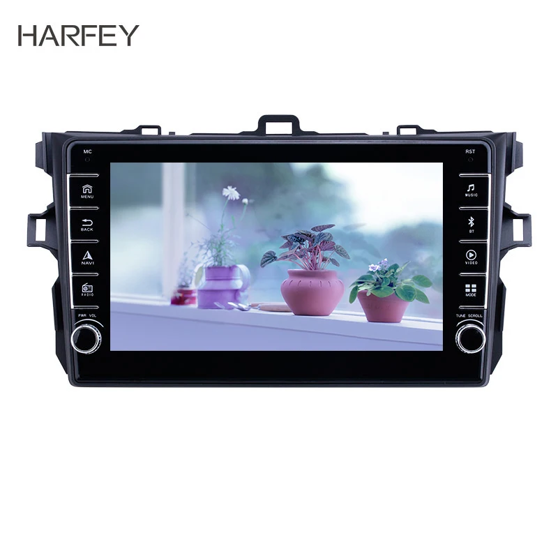 Harfey Автомобильный мультимедийный плеер Android 9 1 для Toyota Corolla 2006 2007 2008 2009 2010 2011 2012 gps