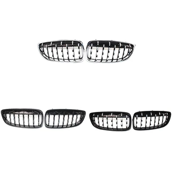

1 Pair Abs Front Kidney Grille for Bmw 4 Series F32 F33 F36 F82 F83 M4 F80 M3 420D 430I 430D 440I 435I 428D Diamond Grille Meteo