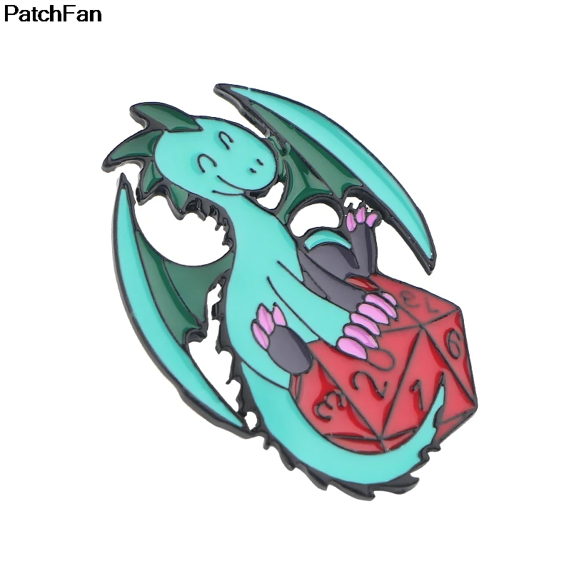Patchfan Подземелья и Драконы игровые значки para рюкзак Одежда металлическая медаль для сумки рубашки шляпы значки Броши для детей A2552