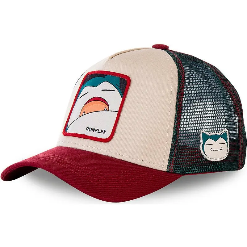 capslab-snorlax-sno2-pokemon-beige-red-and-blue-trucker-hat
