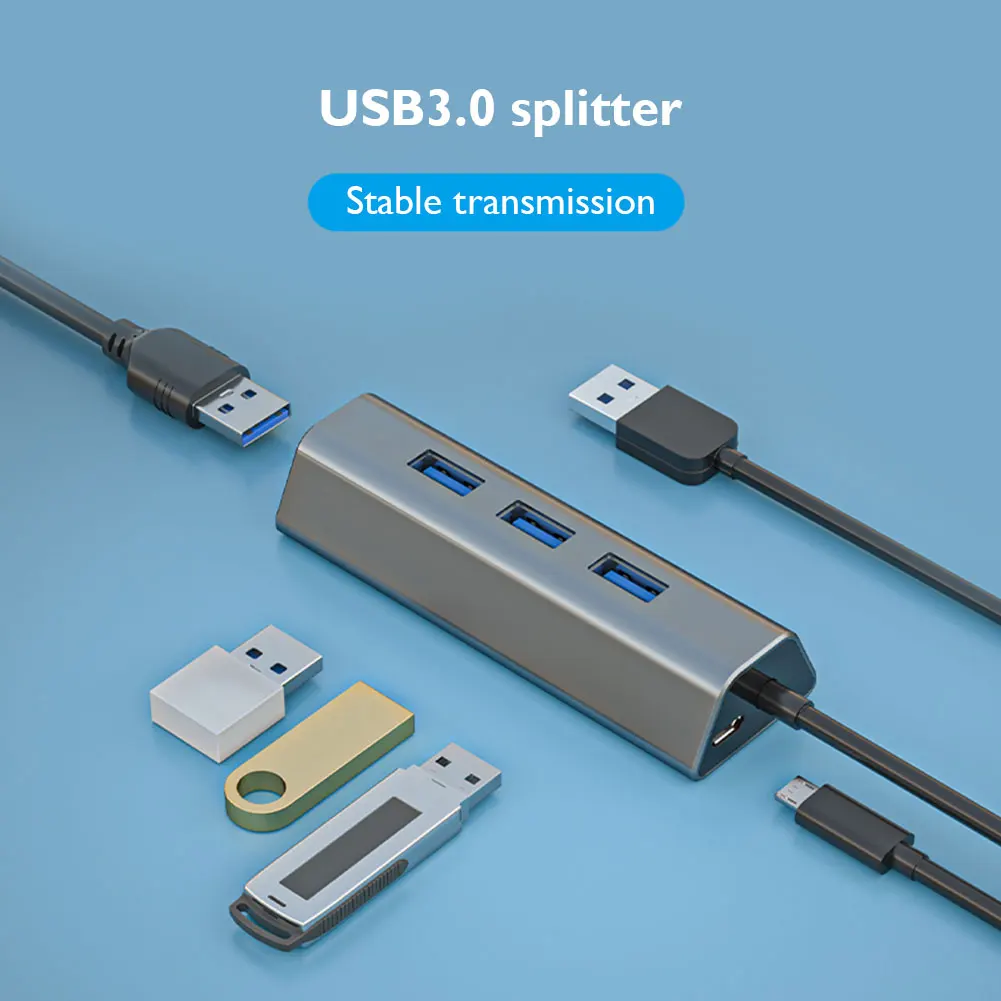 USB-разветвитель VKTECH usb-хаб USB 3 0 концентратор 4 порта адаптер питания