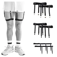 1 пара нейлоновый ремень кольцо на бедро подвязка пояс унисекс рубашка мужская рубашка против морщин нескользящий зажим для рубашки Сексуальная Удобная жгут