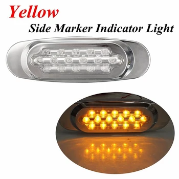 

2018 10Pcs 12V LED Bus Van Truck Trailer Side Marker Indicators Light Lorry Lamp