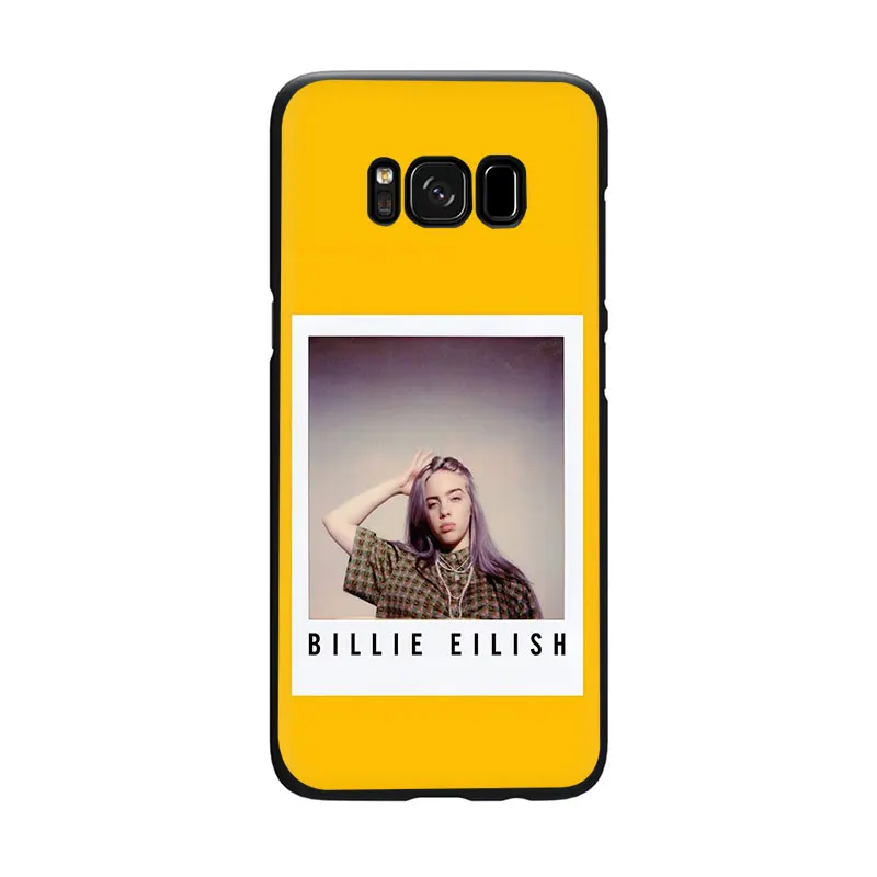 B7 EWAU модные billie eilish логотип силиконовый чехол для телефона для samsung S6 S7 край S8 S9 S10 Note 8, 9, 10, плюс S10e M10 M20 M30 M40 - Цвет: B7