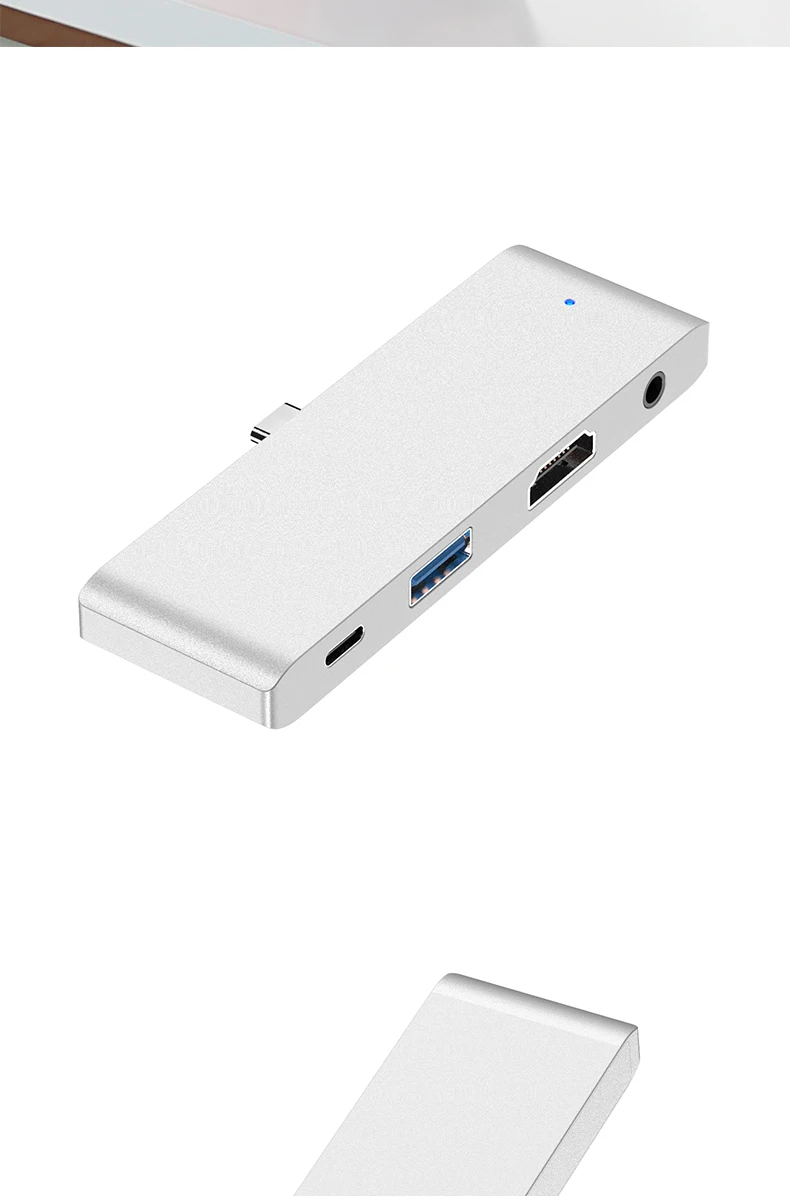 Type-C 5~ 20 v/3A 60W PD 4K 30HZ HDMI видео концентратор USB3.0 5gpbs 5В 900ma совместимый USB2.0 концентратор аудио 3,5 аудио выход компьютерный концентратор
