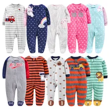 Осенне-зимние комбинезоны для новорожденных пижамы для малышей одежда с длинными рукавами для новорожденных Детский комбинезон Одежда для младенцев