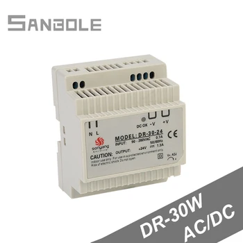 

Rail Mount DIN Switch Power Supply DR-30W 24V 12V Switching Electrical Industrial Control Buckle AC TO DC