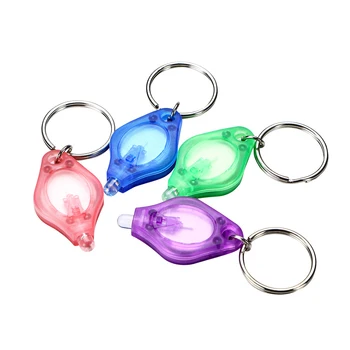 

LED flashlight keychain 1 Set / 5pcs Finger Keychain Light Blue/Green/Red/Purple Lamp Dark Areas Camping Hunting Hiking Gift