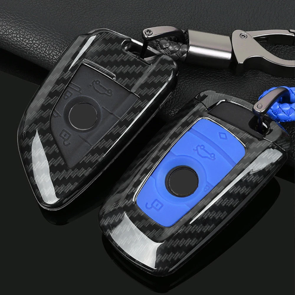 Высококачественный карбоновый чехол для автомобильного ключа Жесткий Чехол BMW 5