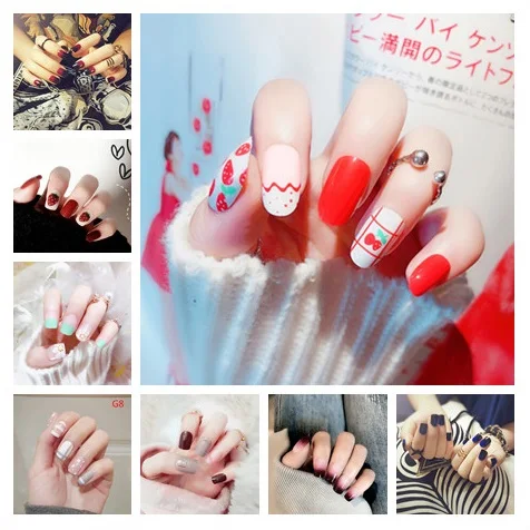 24Pcs/Set False Fake Nails Natrual Press On Nails Daily Office Finger Wear French False Nails Full Cover Nail Tips Manicure