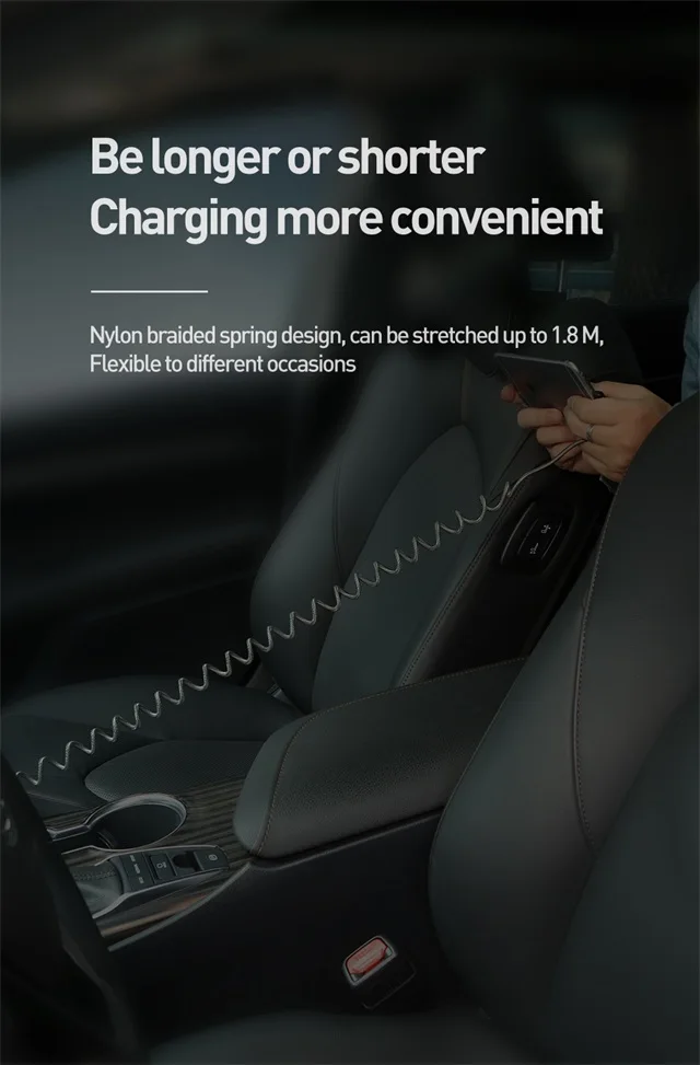 MCDODO 3A 1,8 м пружинный кабель usb type C для зарядки huawei P30 mate 30 samsung S10 Quick Charge 4,0 для iPhone 11 X Шнур зарядное устройство