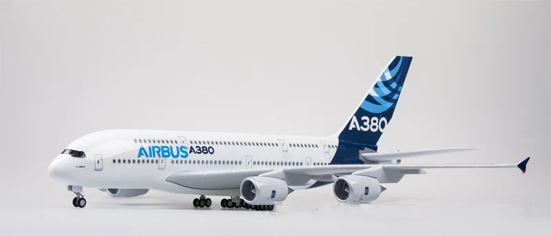 1/160 масштаб литой самолет Airbus A380 прототип модель самолета с светильник для детей Коллекционная модель самолета подарок