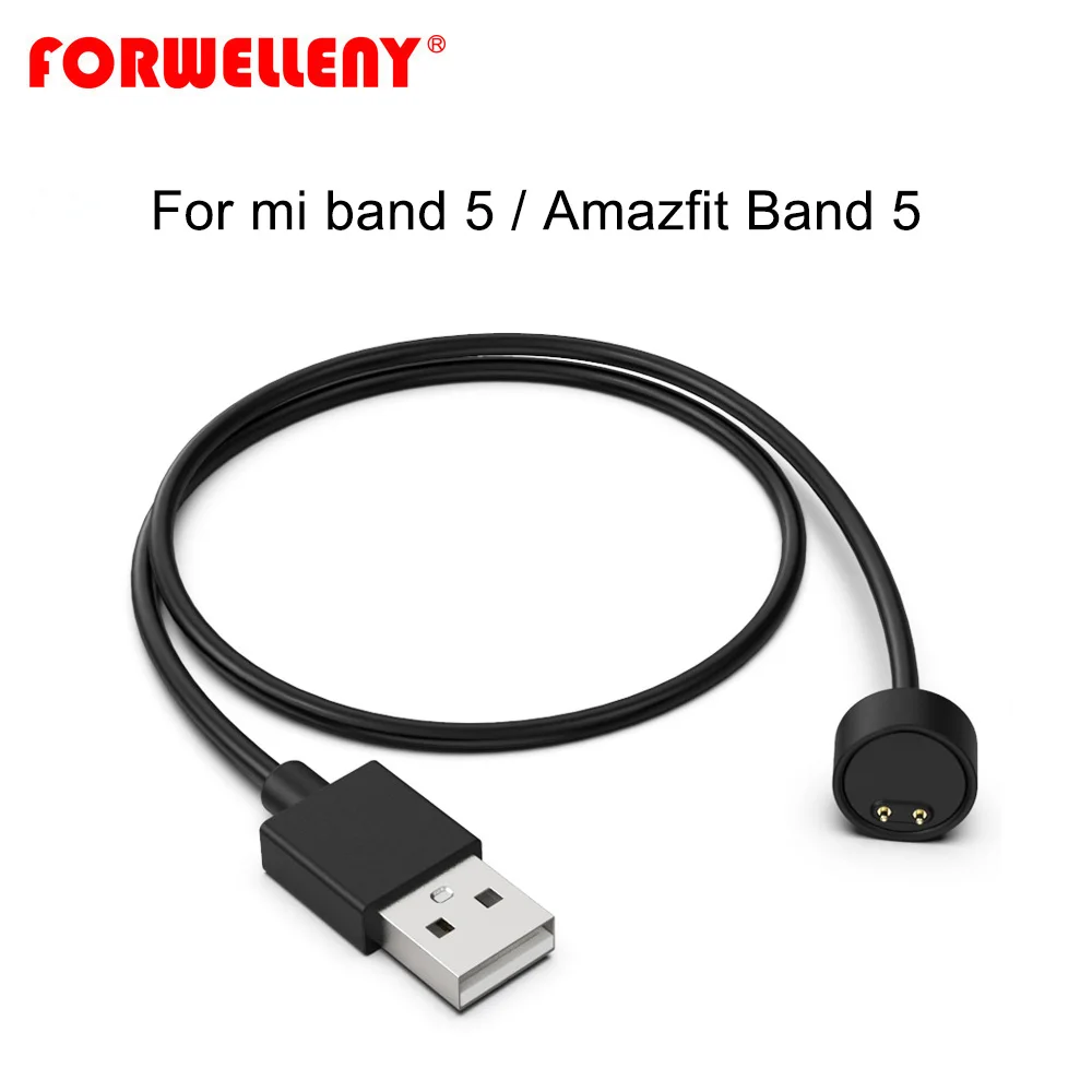 Зарядное устройство USB Forwelleny для Xiaomi Mi Band 5 / amazfit band NFC глобальная версия