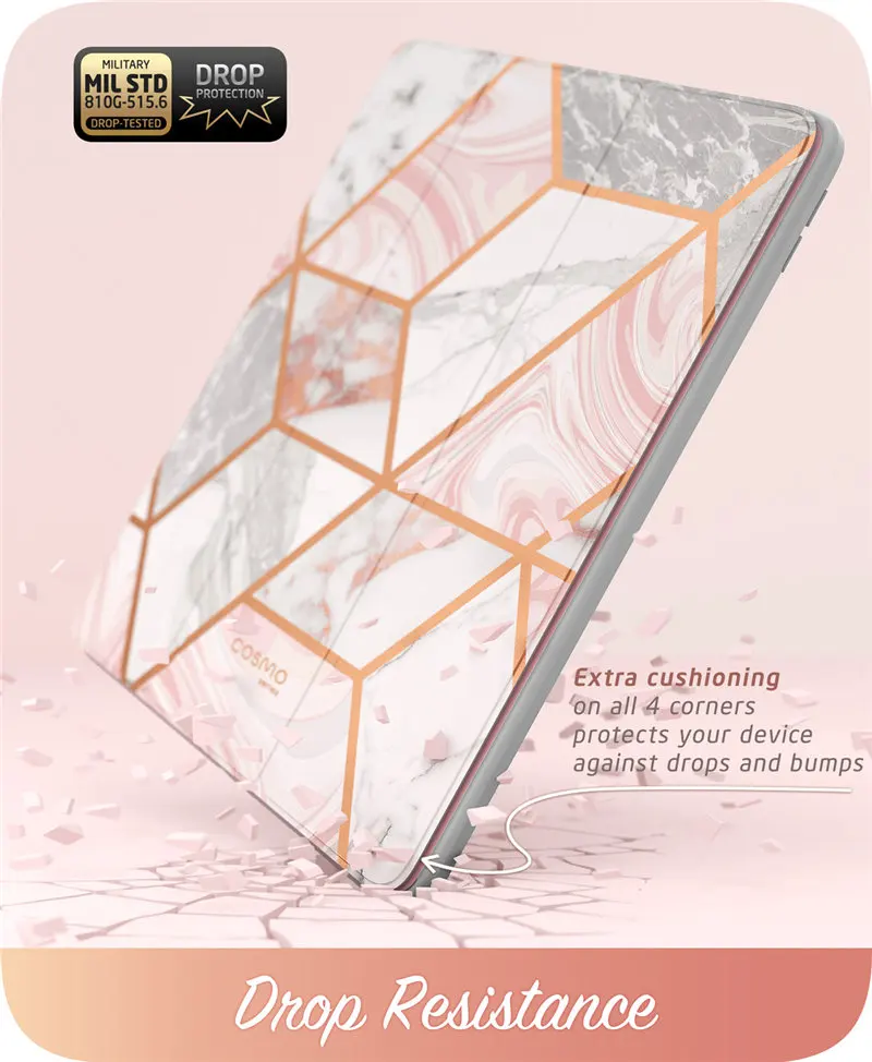 I-BLASON чехол для ipad Air 3, Чехол для ipad Pro 10,5, чехол Cosmo marble Trifold, чехол-подставка с функцией автоматического сна/пробуждения и встроенной защитной пленкой для экрана