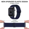 Solo loop nylon strap for apple watch band 44mm 40mm 38mm 42mm adjustable elastic scrunchie bracelet correa iwatch 2 3 4 5 6 se