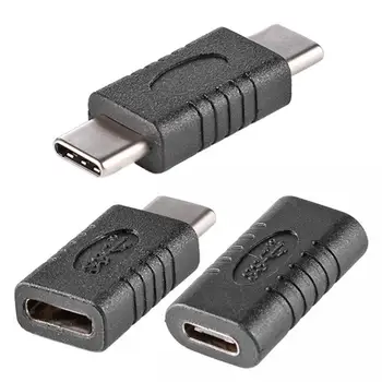 

3pcs Mini Type-C USB-C Extension Coupler Adapter Male/Female to Male/Female Connector Plug Connection Plugs Up to 10Gbps