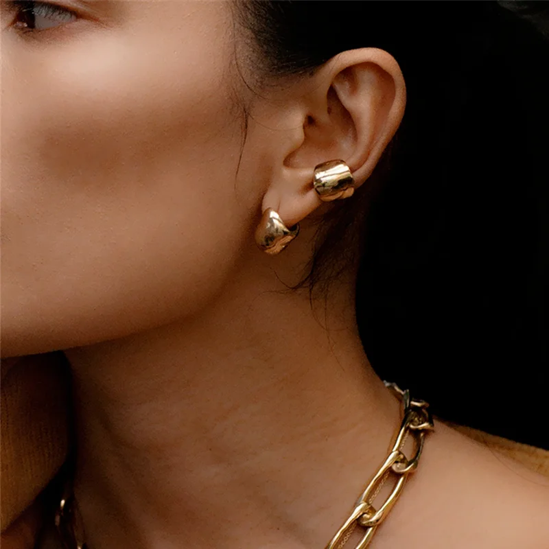 Timeless Wonder trendy Geo u-образная клипса серьги для ушей Женская бижутерия в стиле панк-рок клипсы не пирсинг готические серьги в стиле бохо 2127