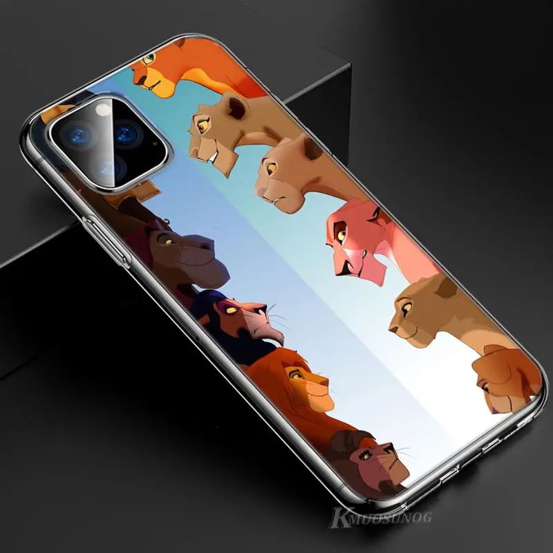 The Lion King Simba For Apple iPhone 13 12 11 Pro Max mini XS Max XR X 8 7 6 Plus 5 SE 2020 Soft TPU Transparent Phone Case iphone 12 pro max silicone case