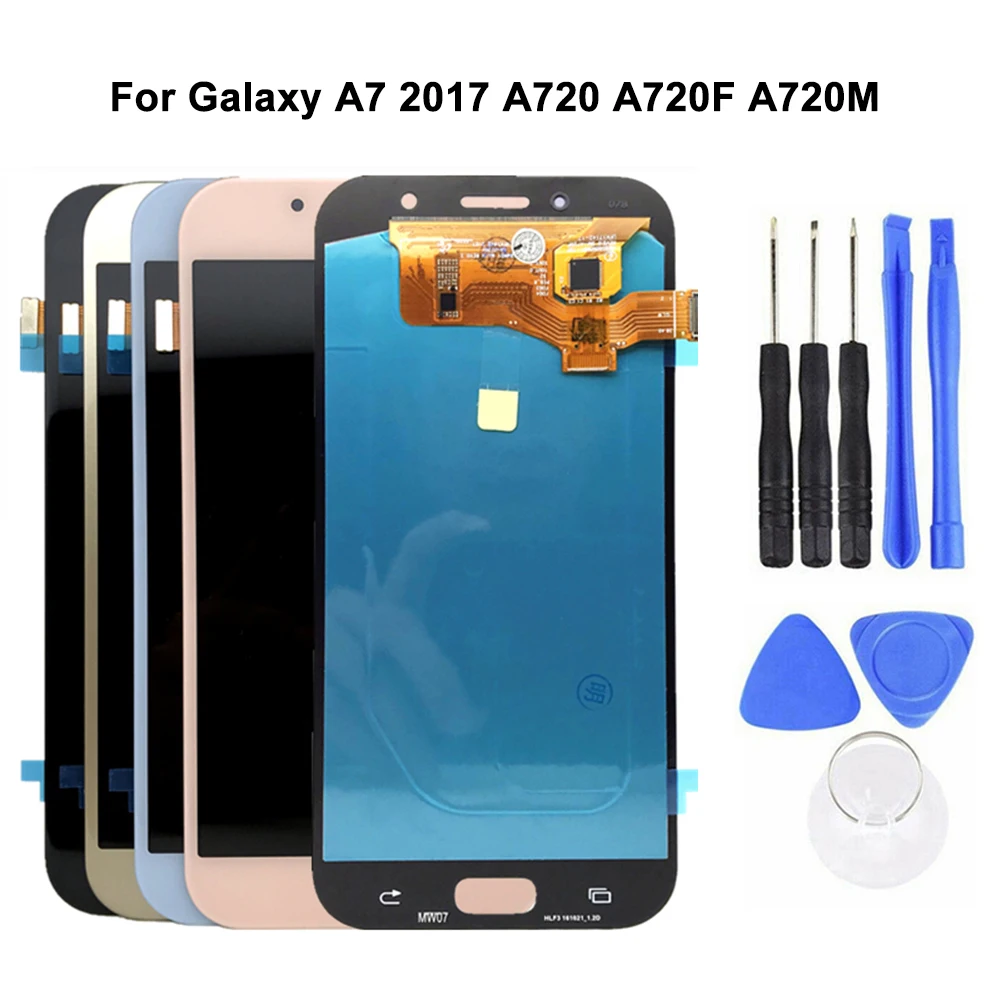 ЖК-дисплей сенсорный экран дигитайзер для Samsung Galaxy A7 A720 A720F A720M