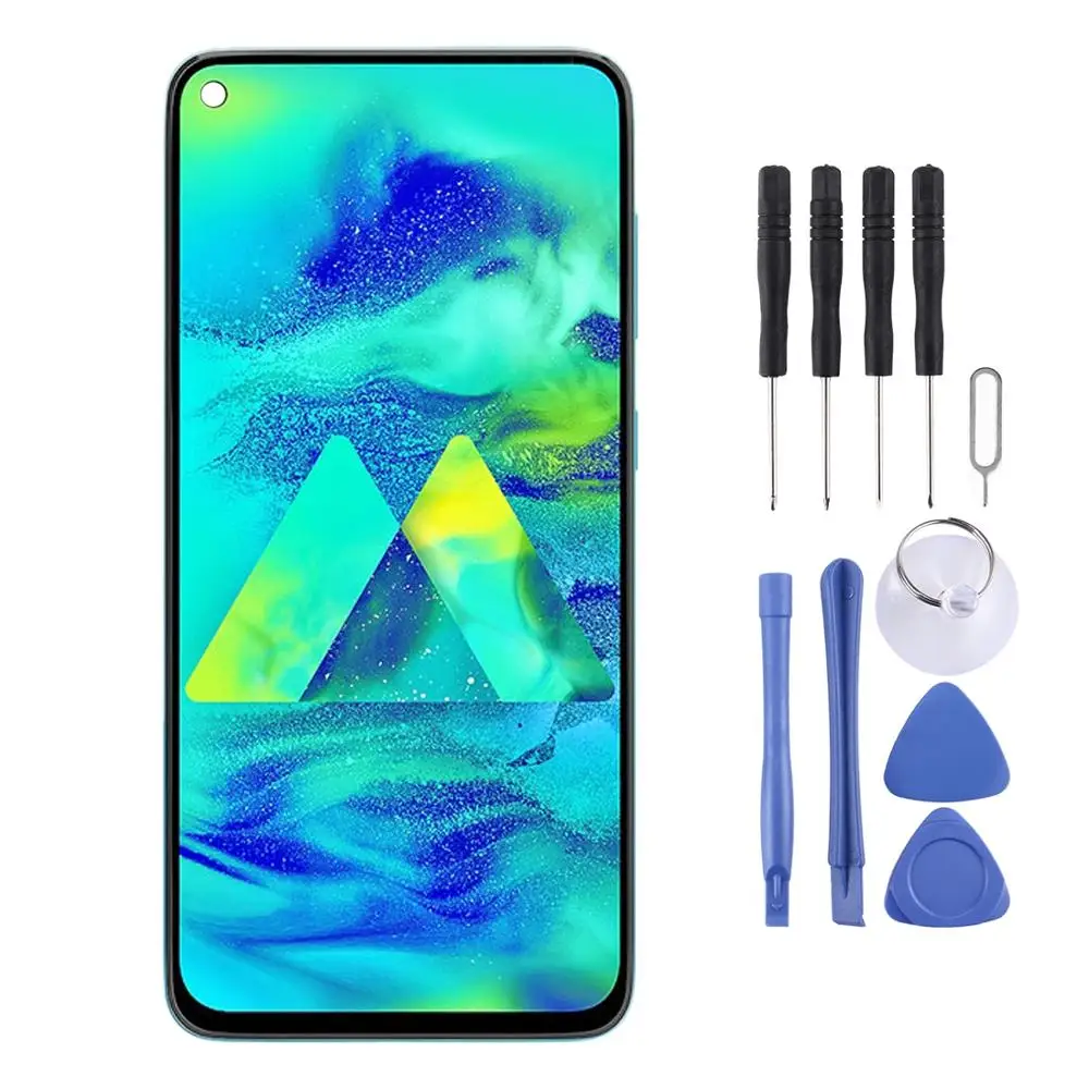 IPartsBuy PLS TFT материал ЖК-экран и дигитайзер Полная сборка с рамкой для Galaxy M40
