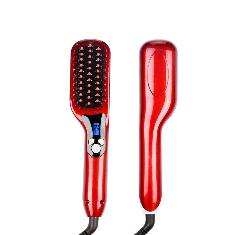 Керамическая щетка для выпрямления волос ЖК-Расческа выпрямитель Расческа