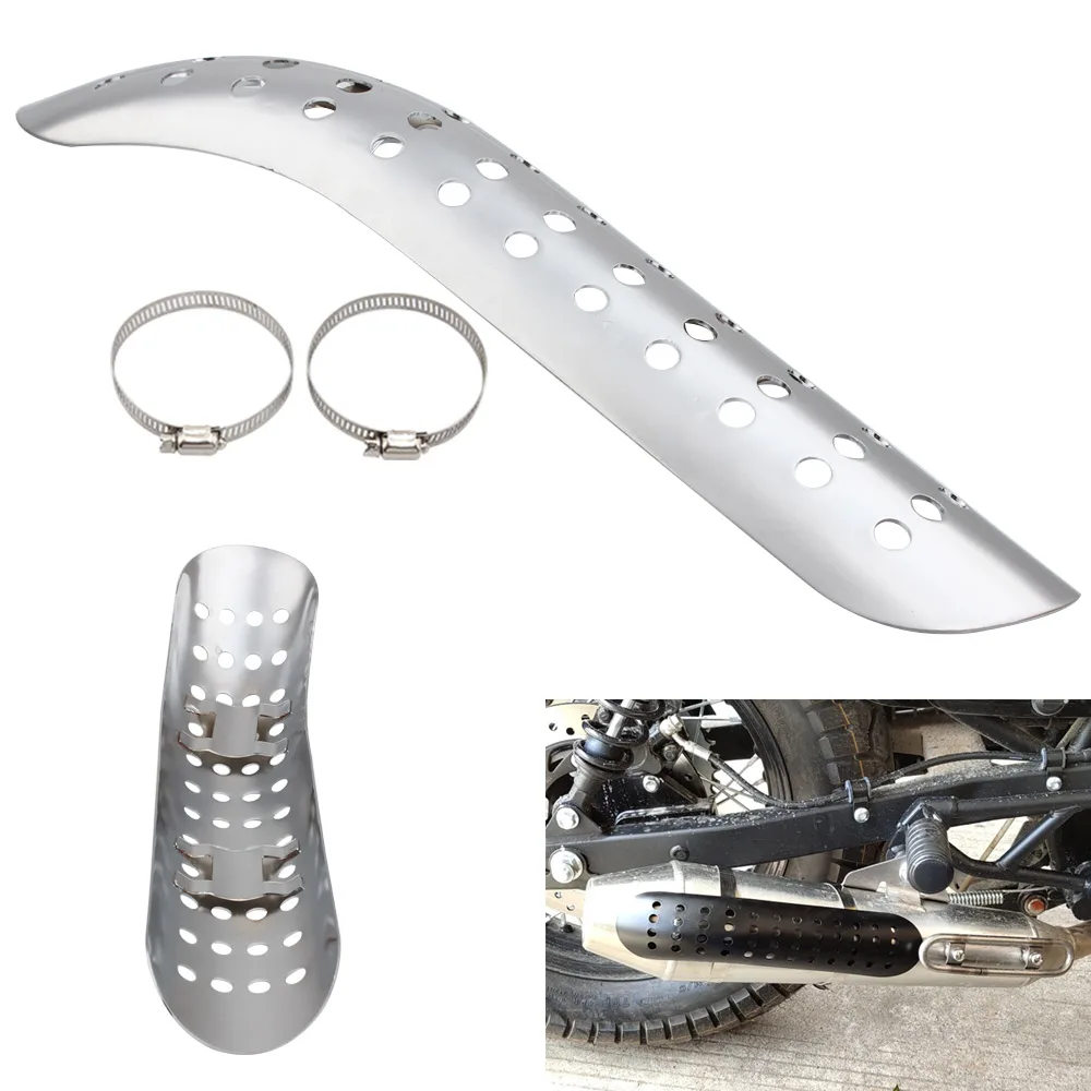 Motorcycle Exhaust Pipe Heat Shield Cover For Harley Honda Yamaha Ducati Suzuki Kawasaki Universal Anti-scald Protector Guard | Автомобили