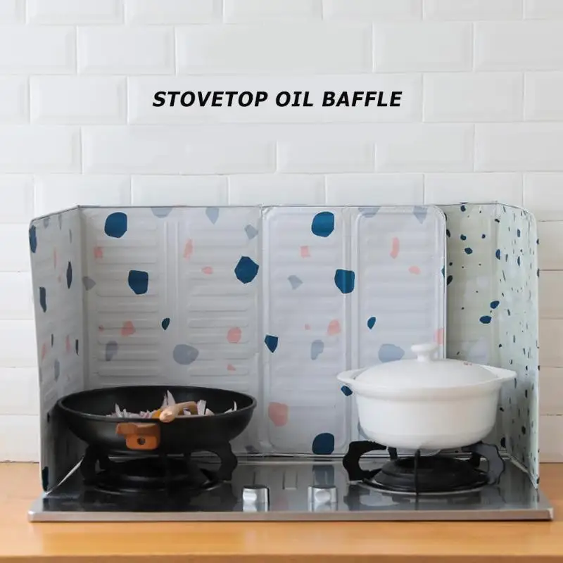 Кухня для приготовления пищи масло креативный сепаратор газовая плита алюминиевая фольга масляный щит изоляционная доска Домашняя Плита брызговик