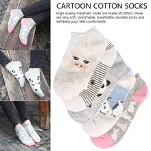 Для девочек Лидер продаж, высокое качество kawaii панда летние носки с милыми животными хлопковые носки-тапочки; женские повседневные туфли на мягкой подошве носки-башмачки